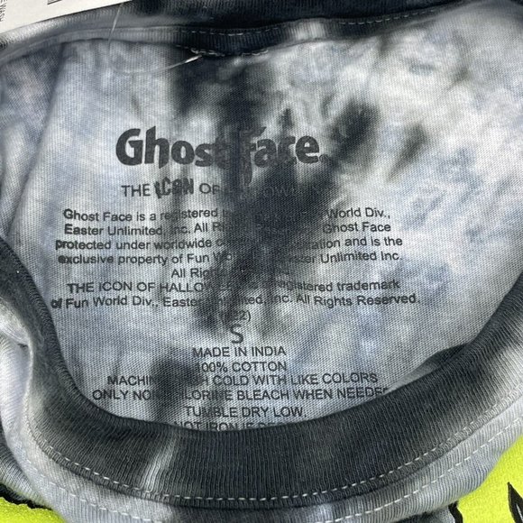 Scream Ghost Face Size SMALL Call Me Grey Wash Womens Long Sleeve T-Shirt Horro - Picture 5 of 5